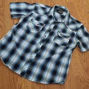 Helix western snap down‎ shirt lg